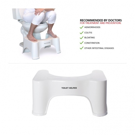 costipazione Sgabello da bagno da 22.9 cm IBS per WC con trattamento medico e accovacciato allinea il colon per un movimento intestinale completo. gonfiore rimedio non invasivo per emorroidi 
